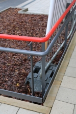 Geländer für eine Rollstuhl Rampe