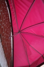 Vordach als Schirm
