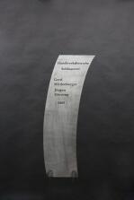 Stele aus Stahl mit Gravur