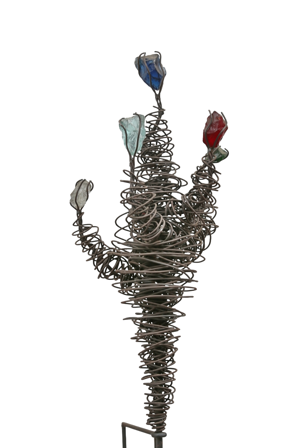 dekorative Glasblumen Skulptur