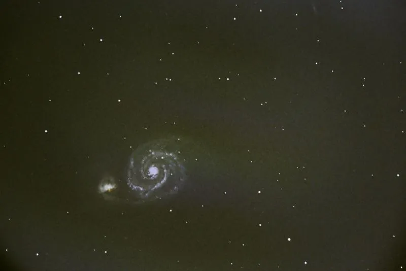 M51, die Whirlpool-Galaxie oder Strudelgalaxie