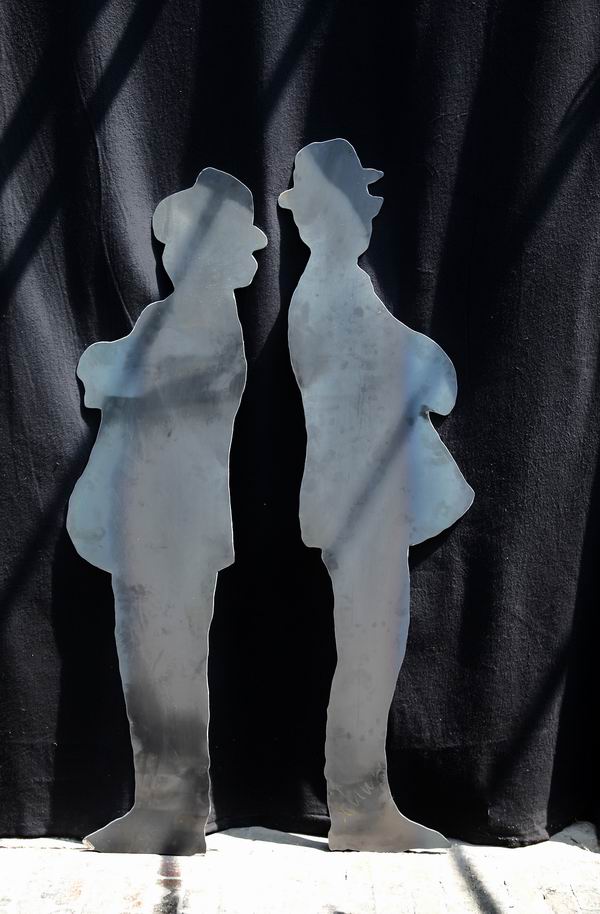 Gartenskulpturen aus 3mm Stahlblech plasmagetrennt