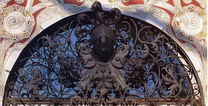 Geschmiedetes Oberlichtgitter in Leipzig - Restaurierung