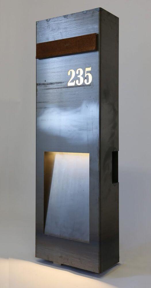 Briefkasten aus Corten Stahl