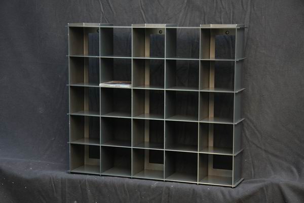 steckbares CD Regal aus 3mm gelasertem Zunderblech
