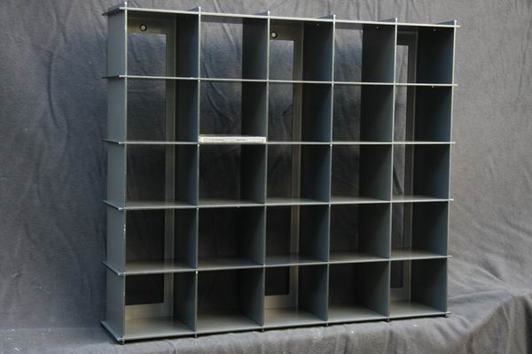 steckbares CD Regal aus 3mm gelasertem Zunderblech