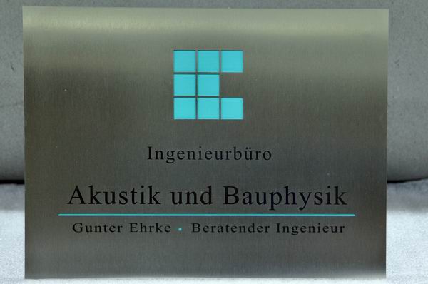 Edelstahlschilder anlassbeschriftet
