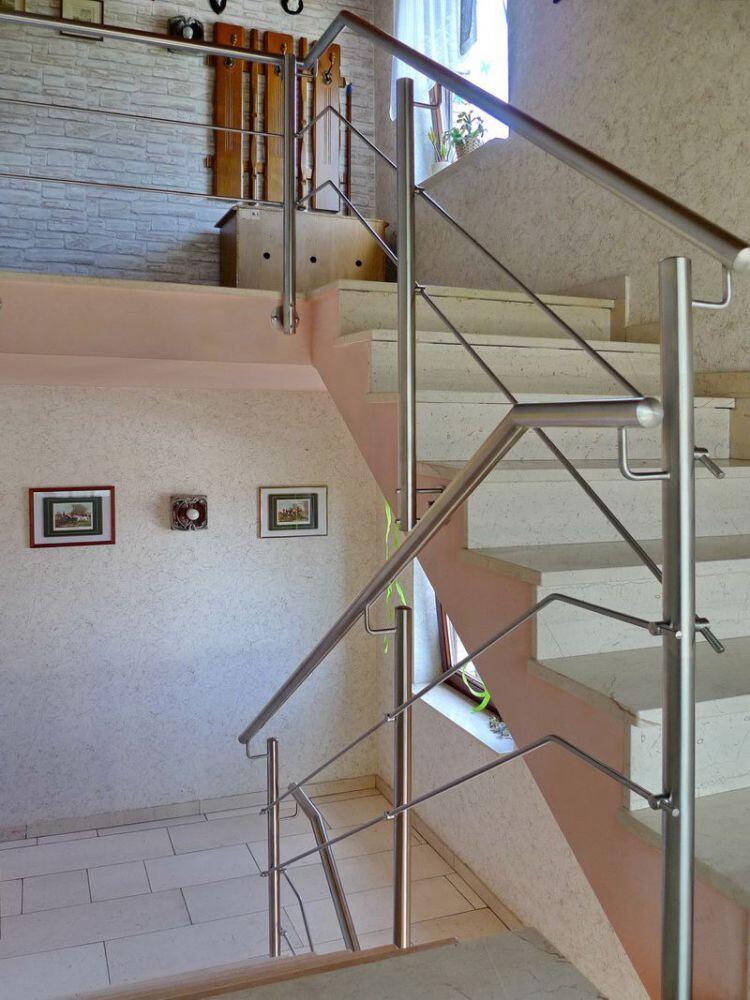 Treppengeländer aus Edelstahl