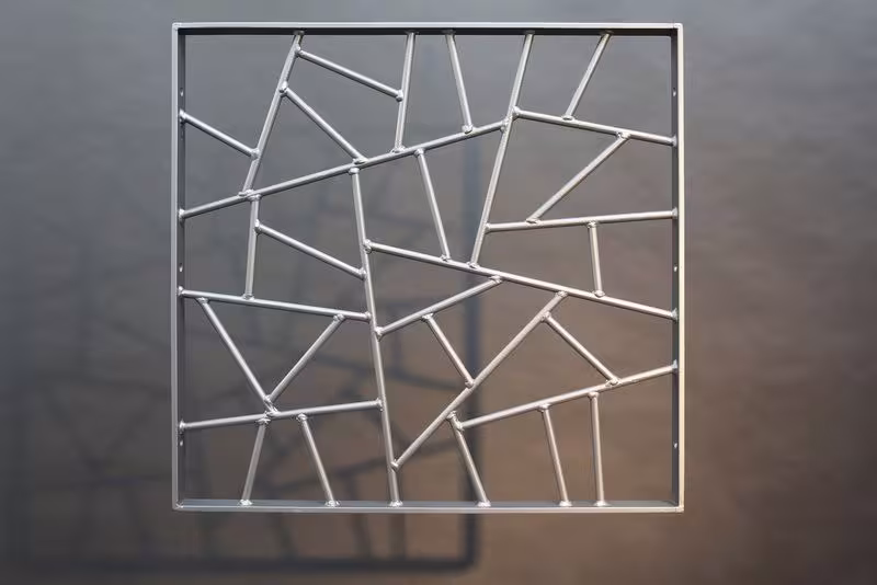 6 Fenstergitter mit Schmitzstruktur