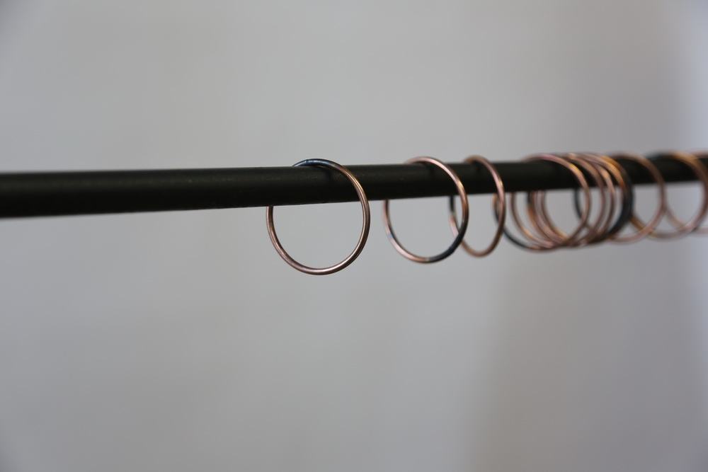 Gardinenstange aus verzundertem Rohstahl