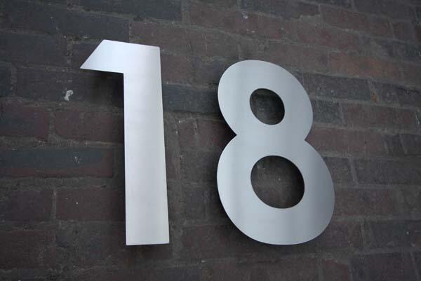 Edelstahl Hausnummer