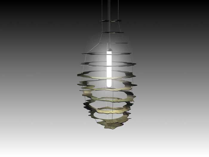 Verschiedene Kavernen Skulpturen aus Stahl gelasert - Entwurf für SOCON SONAR CONTROL