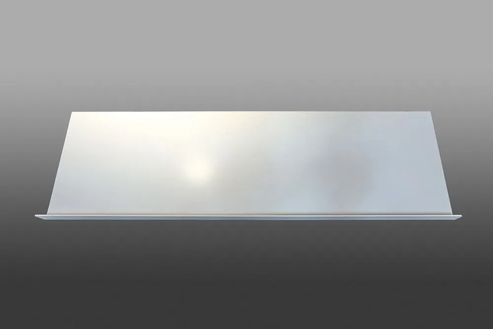 Design Prospekthalter aus lackiertem Stahl, 120cm