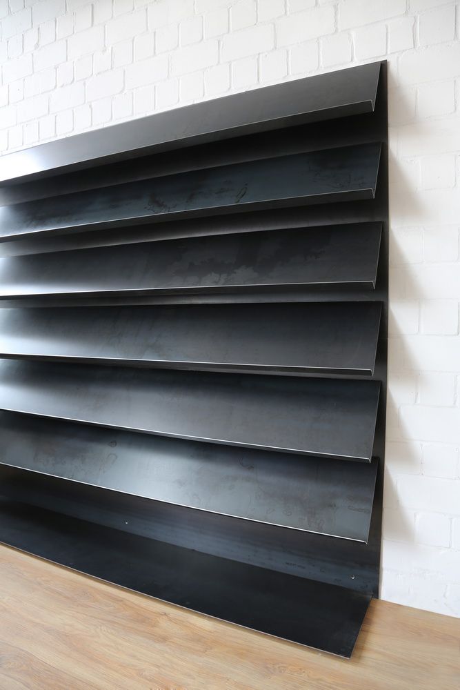 Prospektwand, Info Display... aus Stahlblech. Besonders Elegant