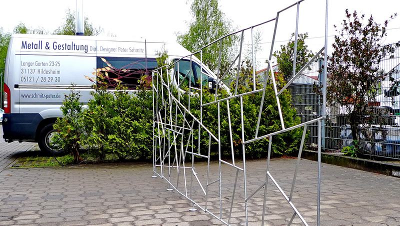 Rankelement mit Schmitzstruktur - Rankgitter