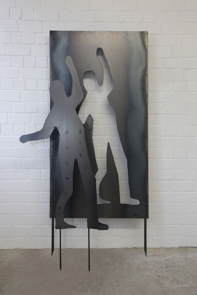 Schattenskulptur aus Stahl