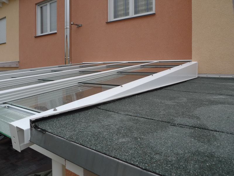 Verschiebbares Terrassendach - Glasschiebedach