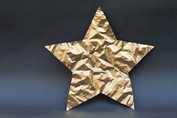 Goldstern aus Kupferolie