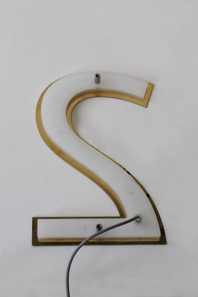 2 - LED Hausnummer aus Tombak