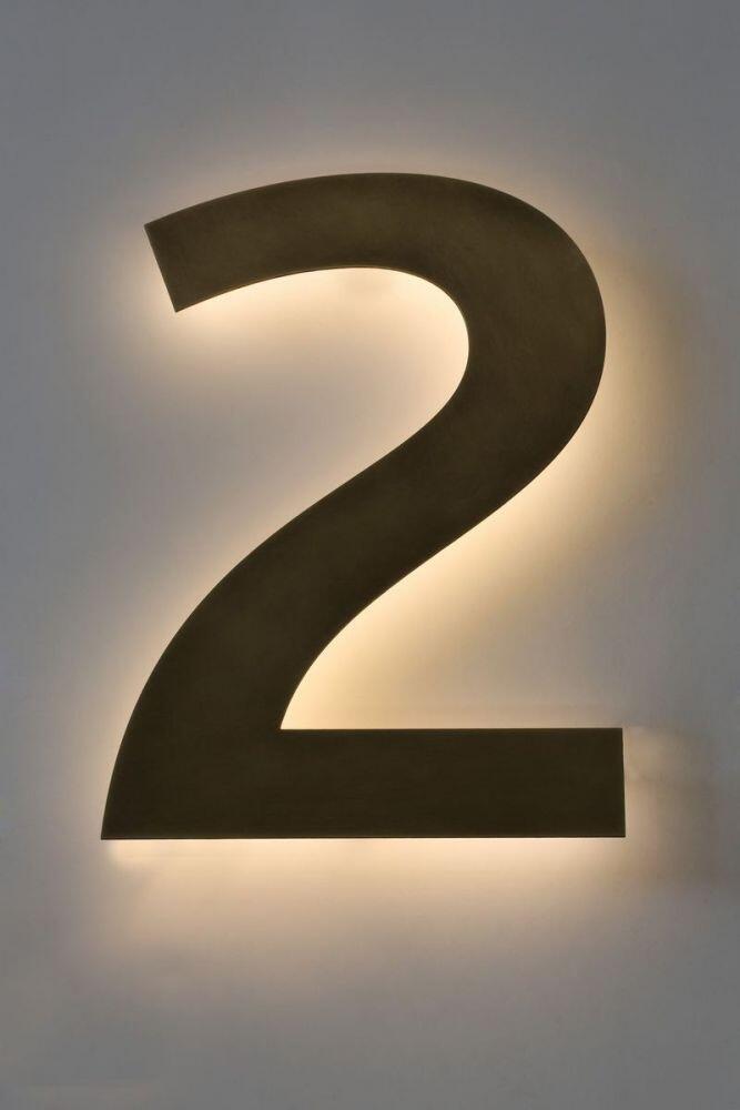 LED Hausnummer Tombak