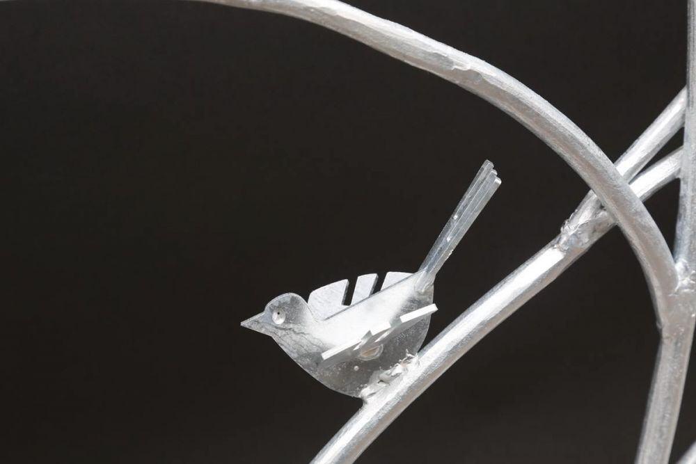 Fenstergitter mit V&ouml;gel und Ast-Struktur, sch&ouml;n und sicher