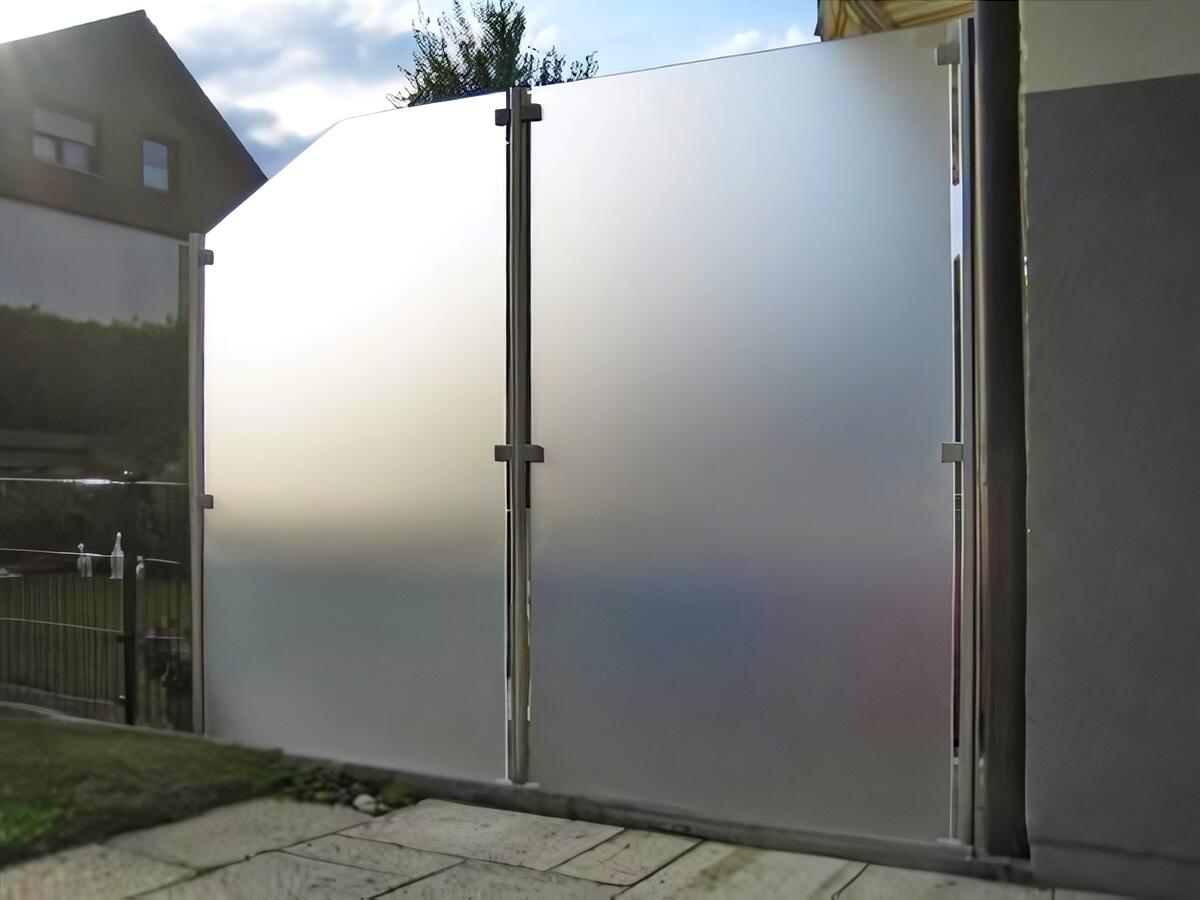 Wind-/Sichtschutz mit Edelstahlpfosten - Windschutz Sichtschutz