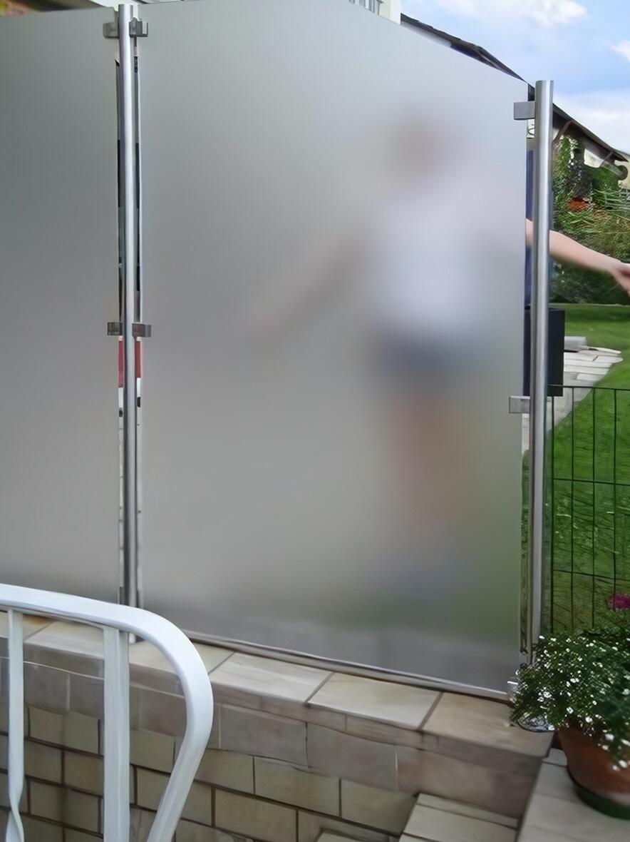Wind-/Sichtschutz mit Edelstahlpfosten - Windschutz Sichtschutz
