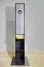 gelber Sack Spender aus Stahl