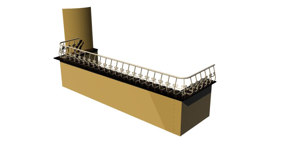 Entwurf eines Balkongeländers