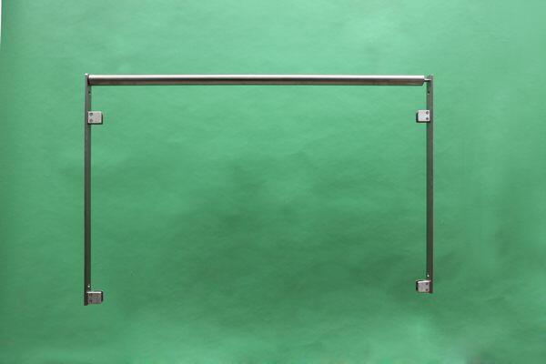 Französischer Balkon mit Sicherheitsglas aus Edelstahl