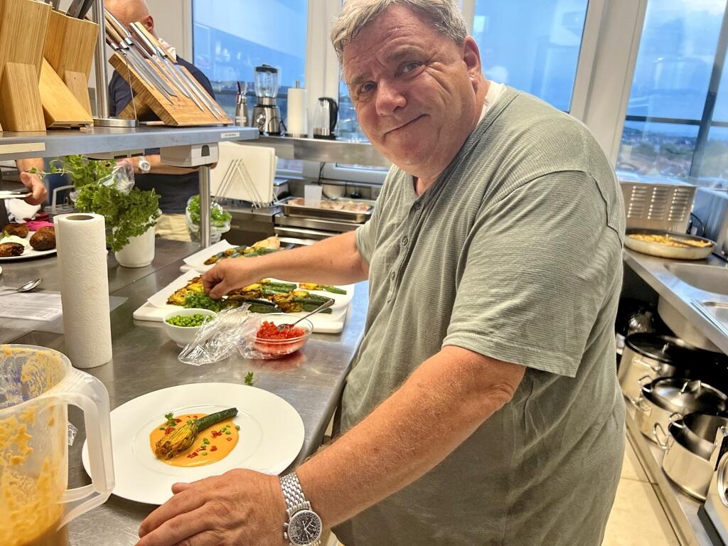 gefüllte Zuccini mit Ricotta und Parmesan