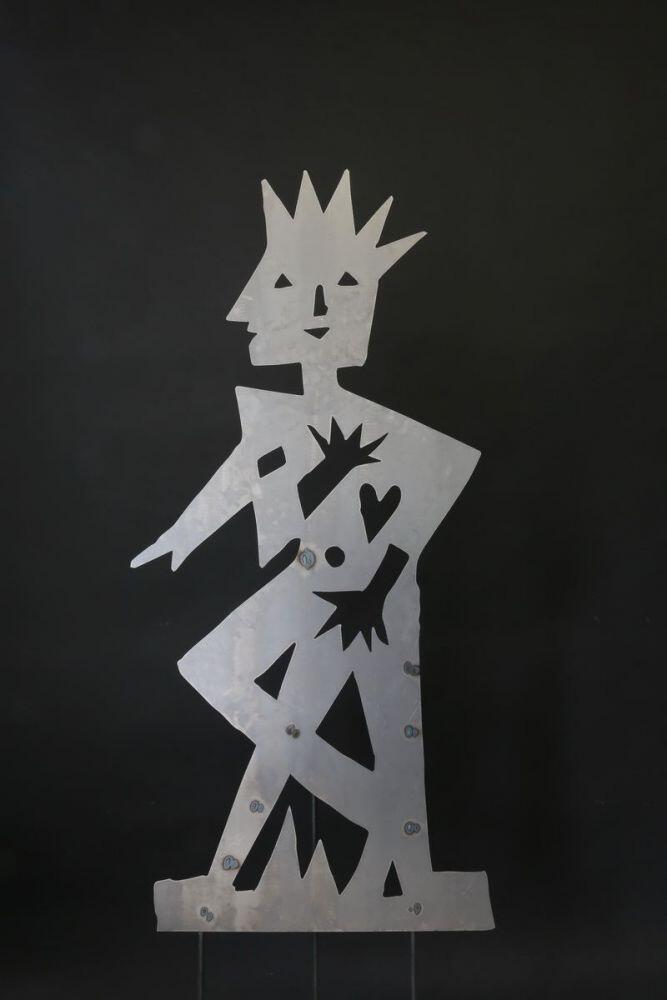 Skulptur, Stahlskulptur, Mann