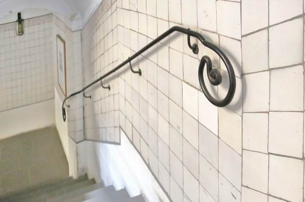 geschmiedete Handläufe aus Stahl für das Fregehaus in Leipzig