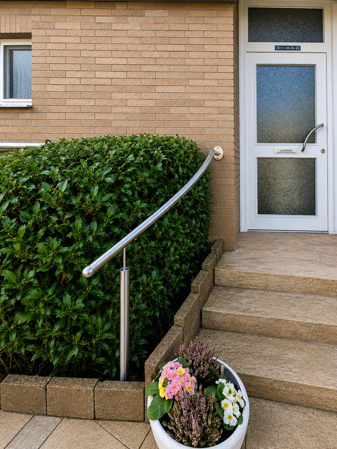 geschwungene Edelstahl Treppenhandläufe