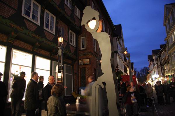 Sensationell !!! Eröffnung !!! sprechende Laternen in Celle