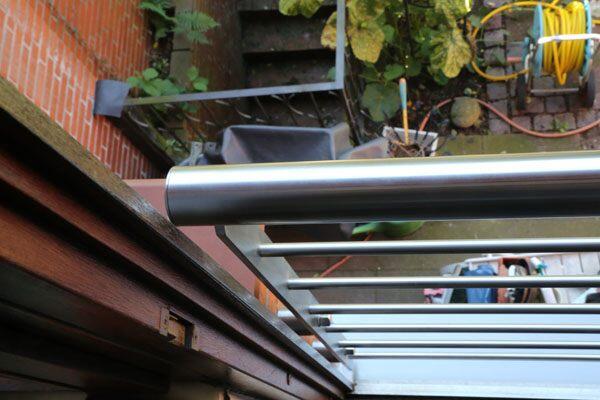 Französischer Balkon aus Edelstahl, einfach schön.