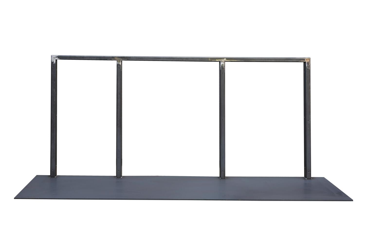 Stahlkonstruktion um Waschbecken zu halten