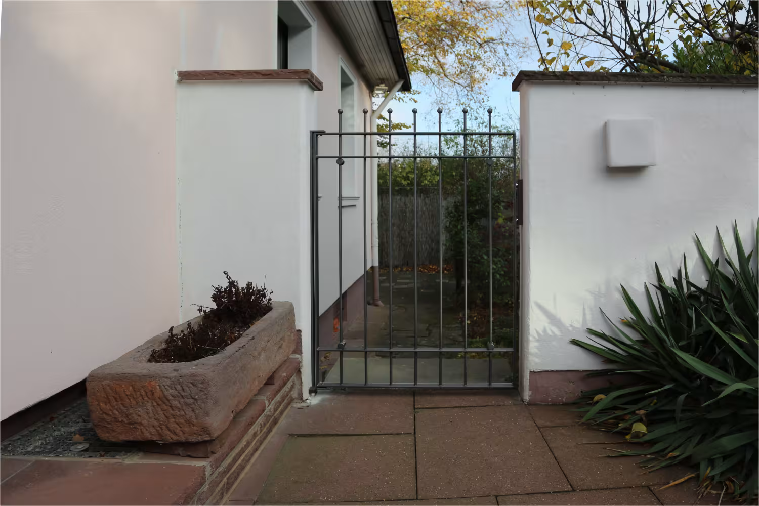 Gartenpforte mit Glas