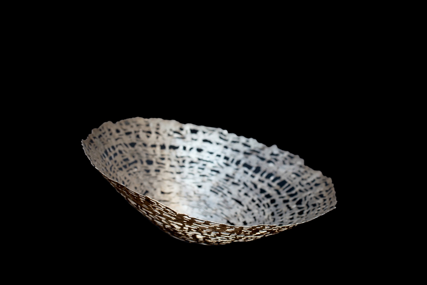 Schale, Feinsilber autogen geschwei&szlig;t und geschmiedet