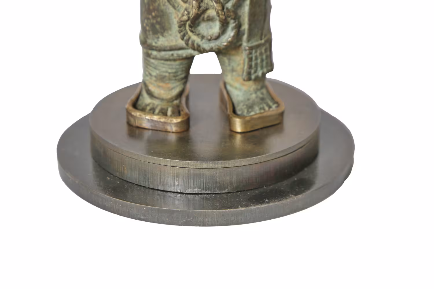 Stahlsockel für eine alte Benin Bronze - Stahl Sockel für eine Benin Statuette