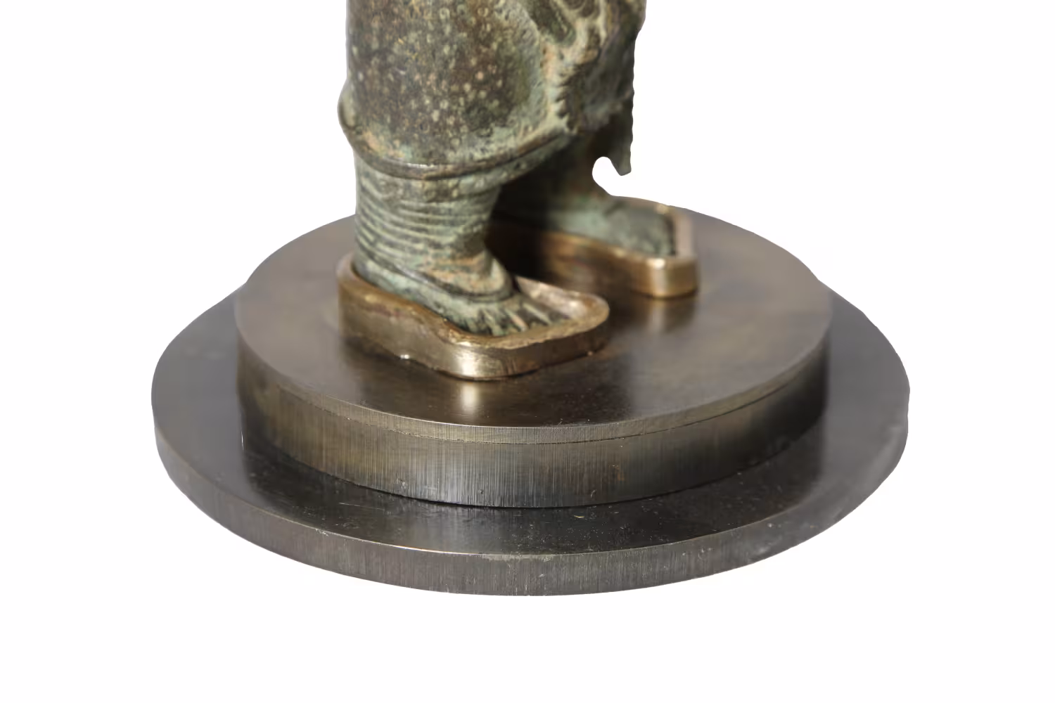 Stahlsockel für eine alte Benin Bronze - Stahl Sockel für eine Benin Statuette