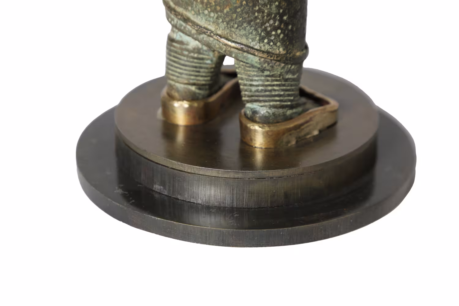 Stahlsockel für eine alte Benin Bronze - Stahl Sockel für eine Benin Statuette