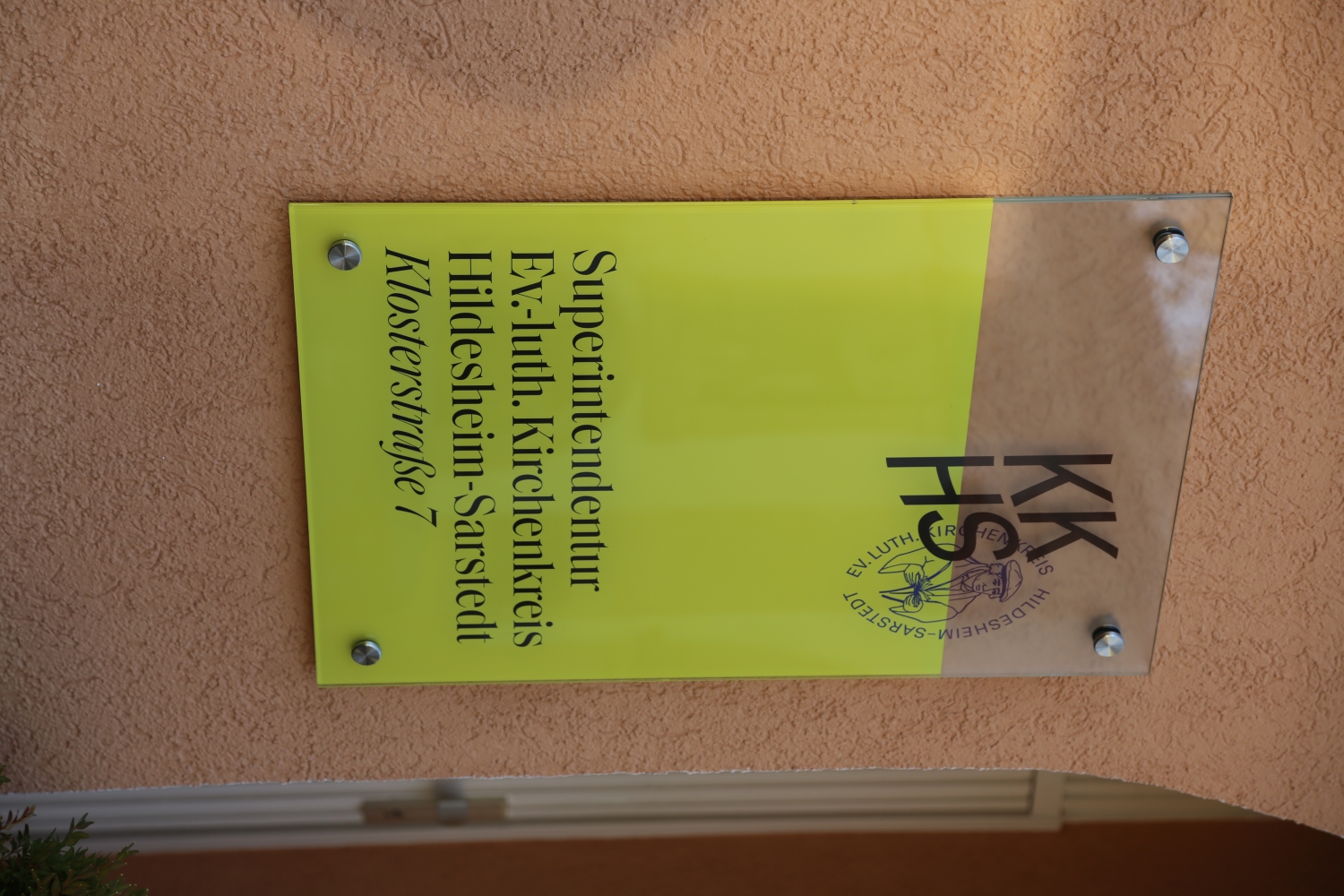 Schild für die Superintendentur