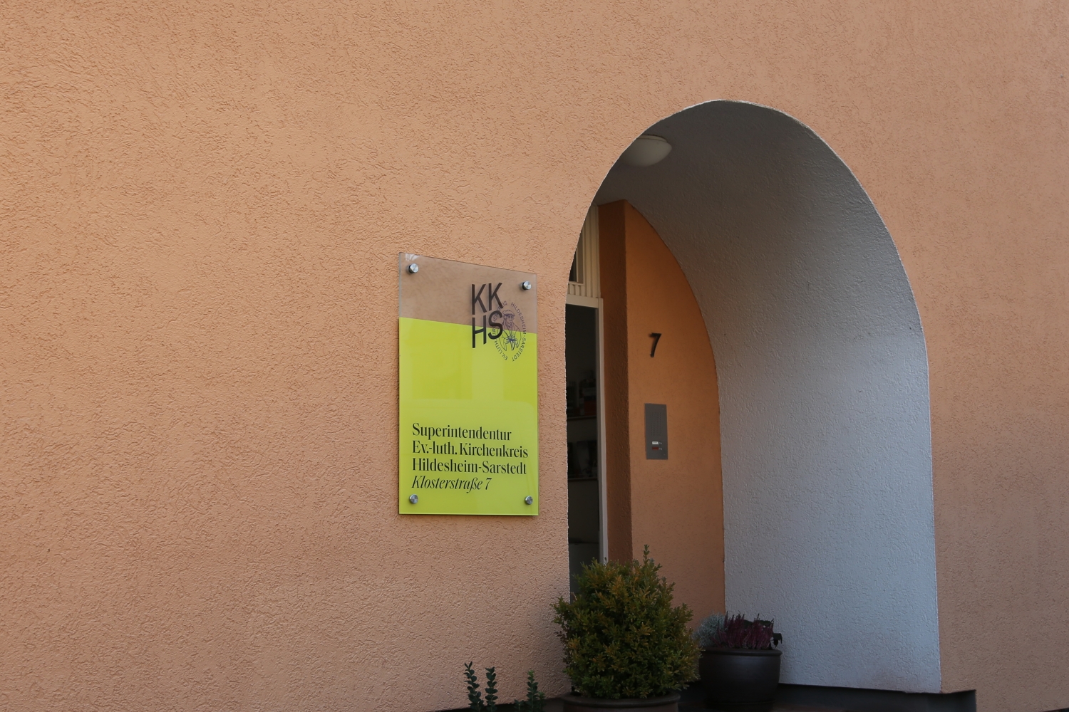 Schild für die Superintendentur