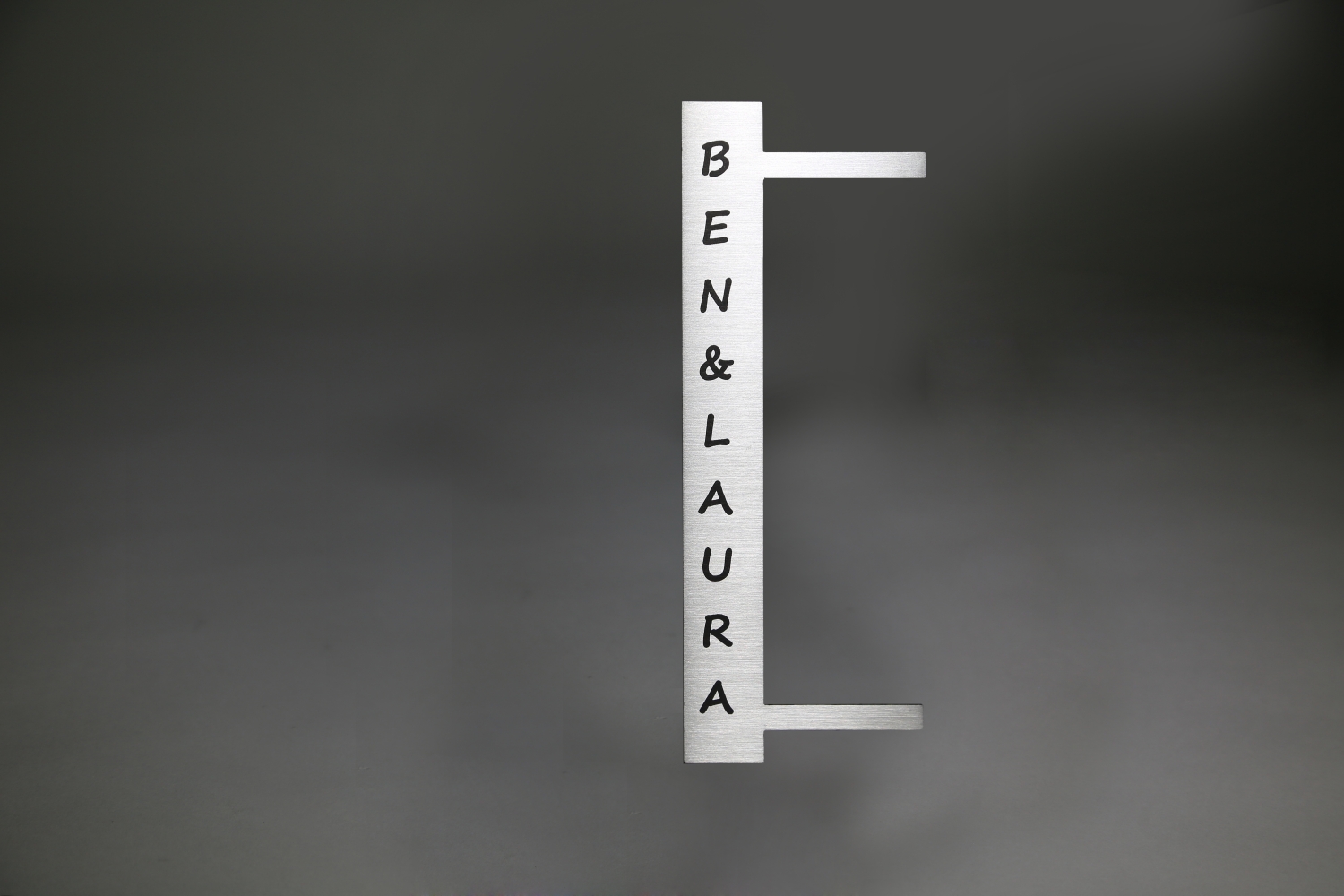 Edelstahl beschriftet