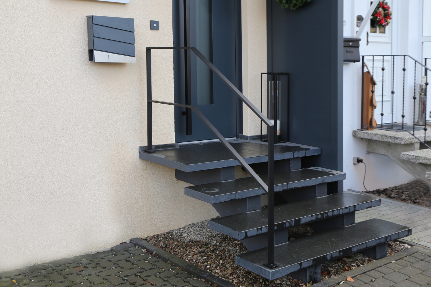 Geländer aus Flachstahl