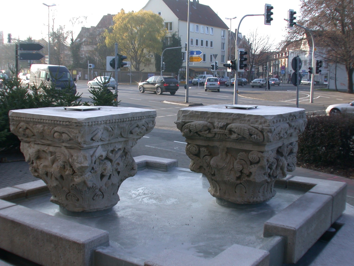 Brunnenabdeckung aus Edelstahl