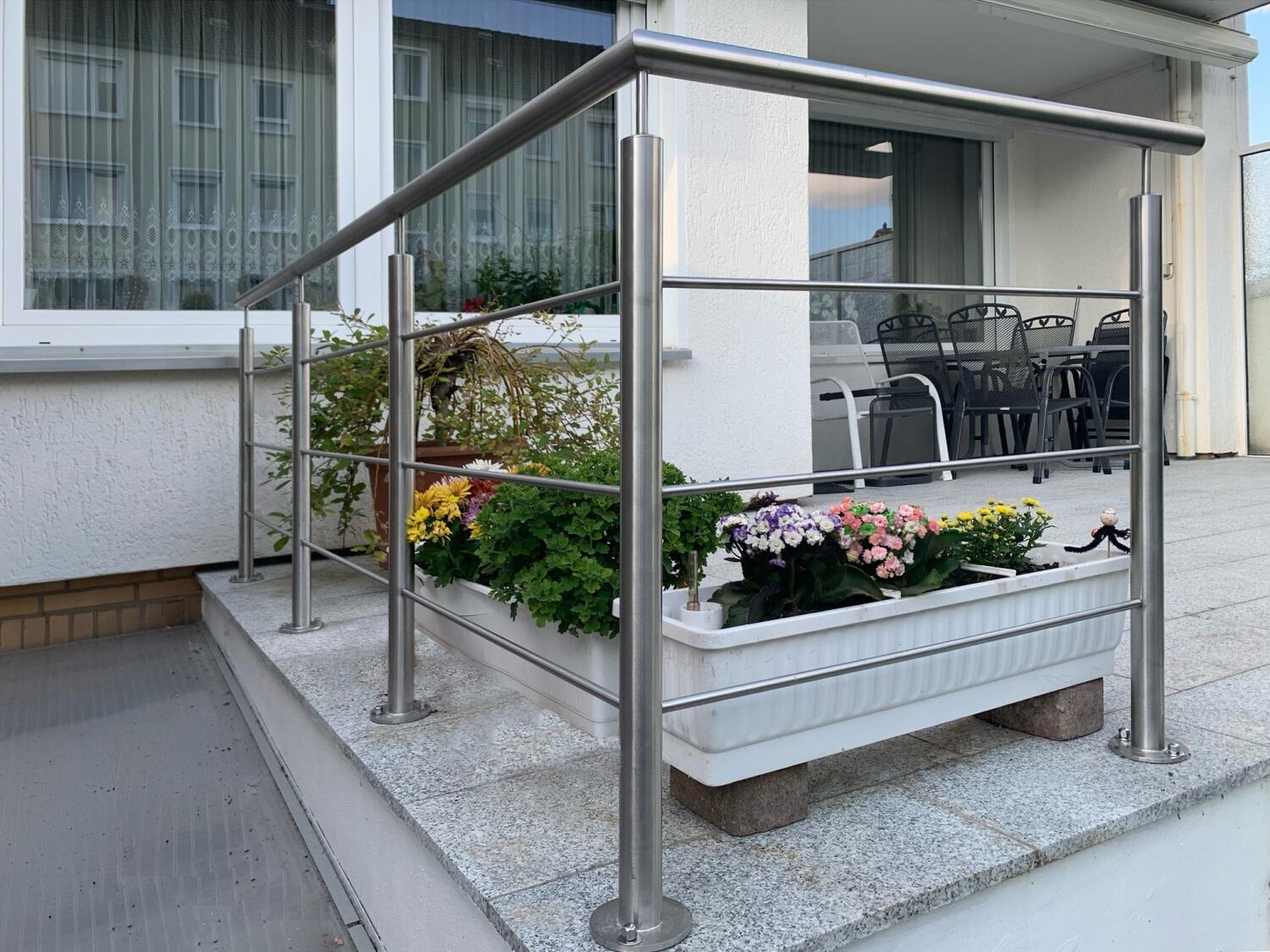 Relinggeländer aus Edelstahl