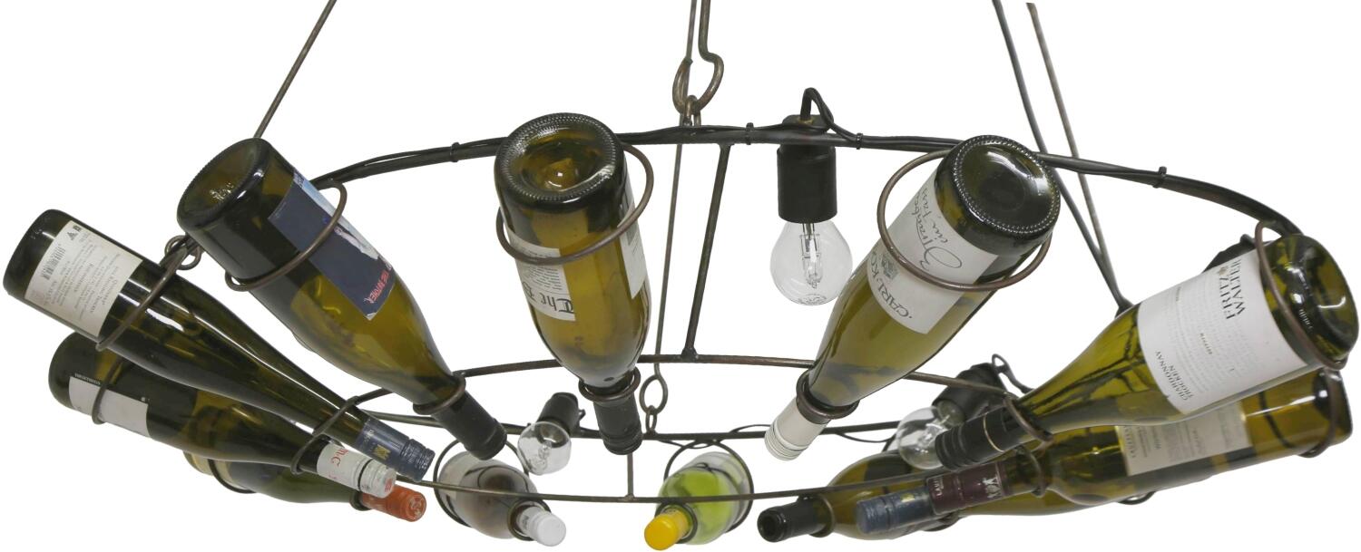 Luce Vinum 1 - ovaler Weinflaschen Leuchter