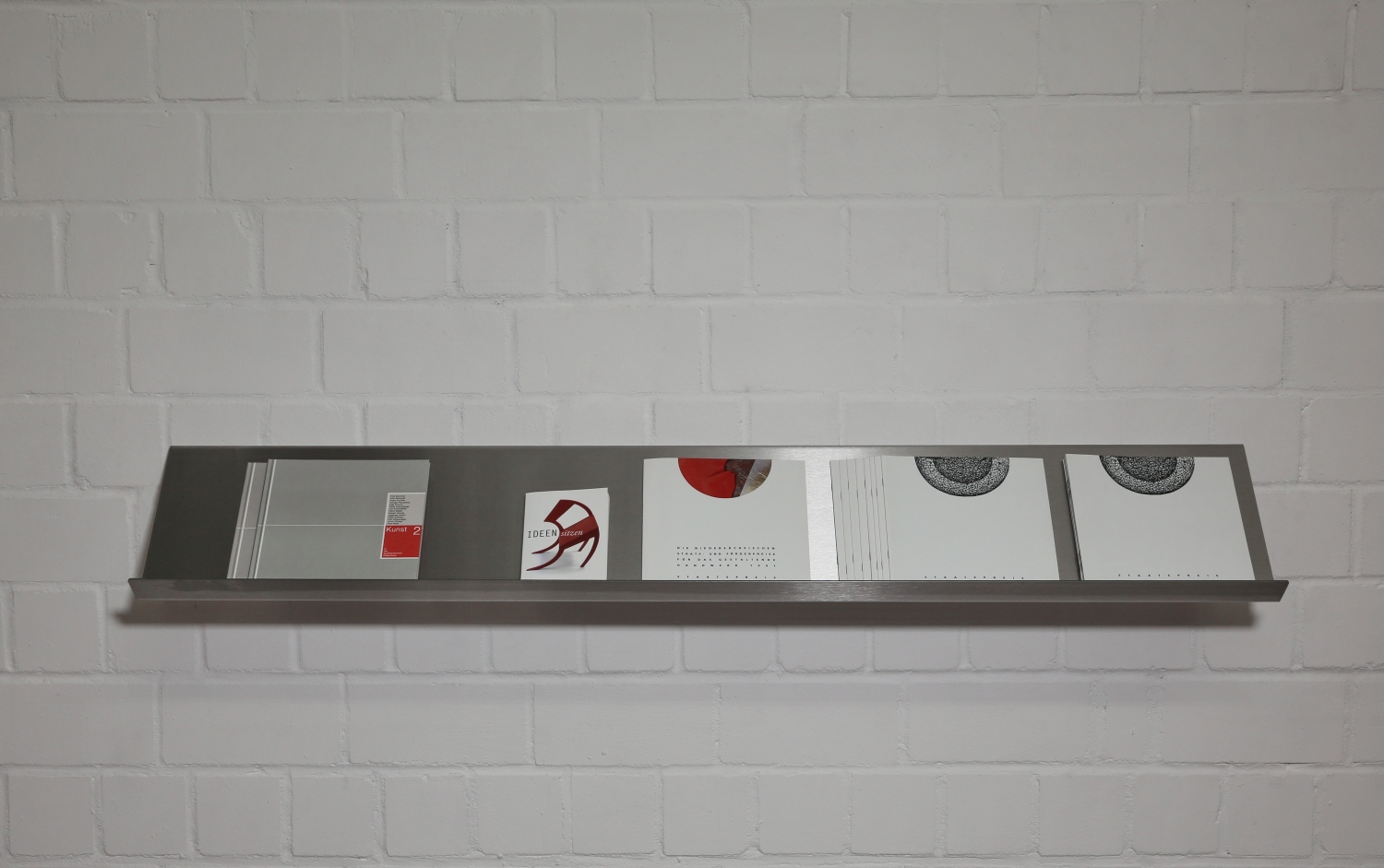 Wand Prospekthhalter aus Edelstahl